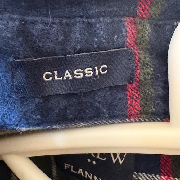 J. Crew Classic 100% Cotton Flannel Plaid Long Sleeve Button Down Size Medium - Picture 5 of 8